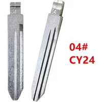 10pcs 04# CY24 Metal Uncut Blank Flip KD Remote Key Blade for Chrysler Jeep Dodge for Keydiy KD Xhorse VVDI JMD Car Key Blanks