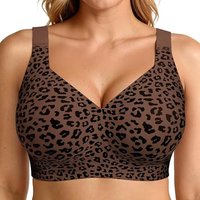 Womens Wireless Jelly Seamless and Wire-free Bra Supportive Full Cup Soft Support Comfortable and Breathable Bra Plus Up
