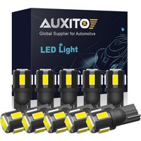 AUXITO 10X W5W T10 LED Bulb Ultra Bright White 194 168 LED Car Interior Lights Map Dome Door Glove Box Trunk Light 12V