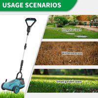 Heimerdinger Electric Brushless Lawn Mower, Cordless (Push) Lawn Mower with 3-Position Depth Adjustment, No battery