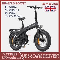 AliExpress ENGWE EP-2 3.0 Boost Folding Electric Bicycle 120km Range, 75Nm Torque Sensor, 48V 13.5Ah Battery, 20×4.0 Tires E-Bike