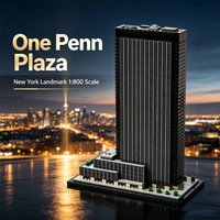 Creative 1:800 One Penn Plaza New York Skyscraper Building Blocks, Landmark City Architecture MOC-156591 Model Toy For Adults
