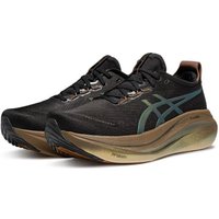 Asics Gel-Nimbus 27 Comfortable Fabric Synthetic Leather Breathable Low-top Marathon Running Shoes Men's Yellow and Black