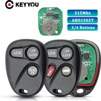 KEYYOU 315 Mhz 3/4 Tasten Smart Control Fernbedienung Auto Schlüssel Für Chevrolet Tahoe SUBURBAN TRACKER GMC YUKON