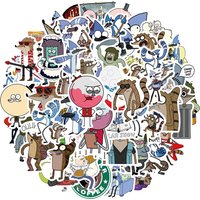 10/30/50pcs Hot TV Regular Show Anime Stickers Cartoon Decals Phone Motorcycle Laptop Skateboard Cool Waterproof Sticker Kid Toy