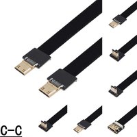 20 pin spacing FPV aerial photography FFC aerial photography upward bending mini HDMI to HDMI high-definition cable extension ca