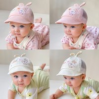 0-6Months Baby Mesh Duck Tongue Cap Cute Rabbit Sunshade Peaked Hat Newborn Sun Visors Summer Kids Baseball Hats