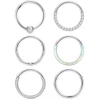 Florideco Nose Ring Septum Ring for Women Men Surgical Steel Nose Piercing Conch Tragus Cartilage Earrings Piercing Lip Rings