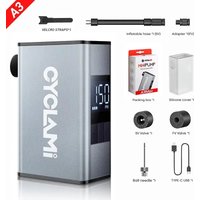CYCLAMI A3 Max Portable Electric Bike Pump Rechargeable Digital PSI Pressure Tire Inflator Road MTB Bike Accessories