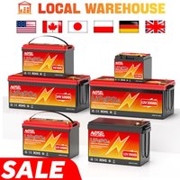 12V 24V 50Ah 100Ah 140Ah 168Ah 200Ah 300Ah Lifepo4 Battery Built-in BMS Rechargeable Deep Cycle for RV Golf Cart Solar Storage