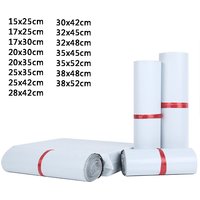 20Pcs Shipping Envelope Bags Plastic Express Envelope Storage Bags Grey White Color Mailing Bags Self Adhesive Seal Courier Bag