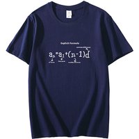 Explicit Formula T-shirt Math Physics Science and Engineering Student Youth Pure Cotton Straight-A Student