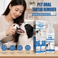 60/120/180ml Pet Oral Tartar Remover Foam No Brushing Required For Dogs Cats Removes Plaque Calculus Fresh Breath Spray