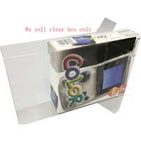 Clear transparent PET box cover For GBC for game boy color game console storage protection collection box