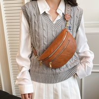 Fashion Simple Waist Bag Woman Chest Pack phone Purse Leather Fanny Pack Luxury Belt Bag 2026 New Ladies Shoulder Crossbody Bags
