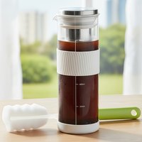 Cold Brew Coffee Maker with Cleaning Brush, 27oz/800ml Cold Brew Pitcher, Ice Tea Pitcher, Cold Brew Coffee Pitcher for Fridge