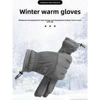 AliExpress NONE Winter Cycling Gloves Men's Motorcycle Winter Outdoor Waterproof Touch Screen Windproof Fleece Keep Warm MTB Road Bike Gloves