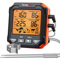 TempPro TP717 Dual Probes Digital Backlight Food Thermometer Cooking BBQ Oven Thermometer with Big LCD Screen For Kitchen