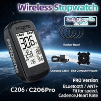 C206/C206 PRO Waterproof GPS Bicycle Computer 20h, Pro Version ANT+ & Bluetooth Support Connection To Speed/Cadence for Road/Mtb