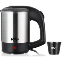 1000W Mini Electric Kettle 0.5 L Stainless Steel Automatic Power Off Lightweight Tea Coffee Travel Portable Water Boiler