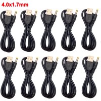 10pcs USB To DC Power Charging Cable 4.0x1.7mm Plug 5V 2A USB Charge Cord For PSP 1000 2000 3000 1M Powe Line Wholesale