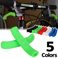 1Pair Bicycle Brake Handle Cover Road Mountain Bike Brake Lever Protect Silicone Sleeve Comfortable MTB Brakes Handle Protector
