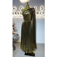 Sommer 2025, neues modisches, elegantes, sexy, schulterfreies, rückenfreies, ärmelloses, langes Damenkleid – GZXX371