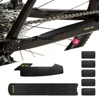 7pcs Bike Chain Guard and Frame Protection Tape - Scratch and Impact Resistant PU Stickers for MTB and Road Bikes,Decorative Sti