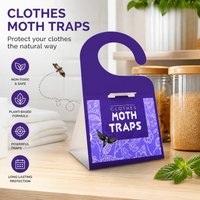 6Pcs Sticky Moth Trap Effective Moth Killer Eco-friendly Adhesive Board for Home Food & Clothes Moth Removal