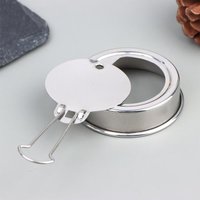 【S】Stainless Steel Mini Alcohol Furnace Ignition Cover With Handle Anti Scalding Windproof Barrier Fuel Fire Extinguishing Cover