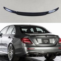 For Benz E Class W213 Spoiler 2016--2020 Year Sedan Real Carbon Fiber Rear Wing BAS Style Accessories Body Kit