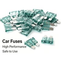25PCS Assorted Standard Automotive Blade Fuses, 1A to 50A, for Cars, RVs, Trucks, SUVs, Motorcycles & Marine Vehicles. Rated