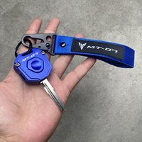 CNC Key Cover Case Shell Protection & Embroidery Keyring Keychain Key Chain Motorcycle Accessories For Yamaha MT07 MT-07 MT 07