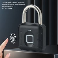 Smart Padlock Fingerprint Padlock Keyless for TUYA APP Unlocking Fast Identification for Dorm for Cabinet for Locker