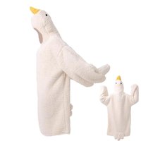 Thicken Hooded Robe Big Goose Nightgown Funny Goose Couple Cute Cartoon Sleepwear Cosplay Duck Home Clothes