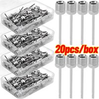 Sports Ball Pump Needle Set Steel Air Inflator Pin for Basketball Football Soccer Volleyball Universal Valve Adapter Fast Fill