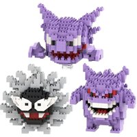 Pocket Monsters Cute Geng Gui Building Blocks Toy Mini Small Particle Bricks Handmade DIY Puzzle Assembly Children's Gift