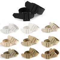 1pair Fashion Solid Color Sleeve Band Adjustable Buckle All-match Overcoat Sleeve Band Replacement Sleeve Belt Women