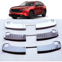 For Mazda CX-5 CX5 2026 2027 Steel Rear Trunk Door Sill Guard Strip Inner Rear Bumper Guard Plate Cover Trim Car Accessories
