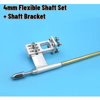 Ship Model 4mm Integrated Flexible Shaft Set + Shaft Bracket Assembly Brushless Electric Boat Shaft Bracket