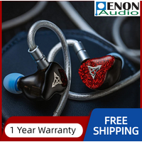 Hisenior Mega5Est Bass+ Limited Edition 2EST + 2BA +1DD Tribrid 5-Drivers Hybrid Audiophile Sub-bass IEM HiFi In-ear Earphone