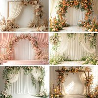 Wedding Background Flower Plant White Pink Festival Party Photography Backdrop Birthday Decor Maternity Photoshoot Studio Props