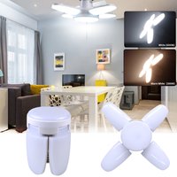 E27 Fan Shape LED Lamp Foldable 28W 220V 110V Light Bulbs For Home Ceiling Lamp Warehouse Garage Light White/Warm White