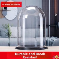 Acrylic Dustproof Cover Transparent Glass Organic Craftwork Display Stand Modern Minimalist Style High Borosilicate Glass