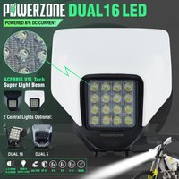 PowerZone motocykl LED reflektor reflektor światło Supermoto Fairing dla Husqvarna FC TC FE TE MX motor terenowy Enduro LED reflektor