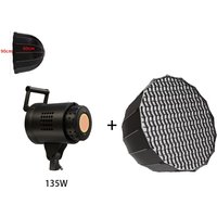 135W Photography LED Video Light Daylight-Balanced Sun Lamp for Portrait Flash Studio Accessories Youtube Live
