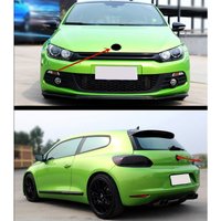 Emblème de calandre de voiture noir brillant 110 mm, logo avant pour Scirocco 2009-2017, accessoire de style pour couvercle de coffre arrière 90 mm