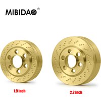 MIBIDAO 2Pcs Brass Internal Counterweight Balance Weight for TRX-4 Axial SCX10 Wraith 1/10 RC Car 1.9 2.2 inch Wheel Rims Parts