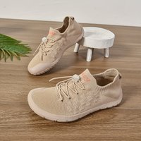 Womens Wide Toe Box Sneakers Minimalist Shoes Barefoot Breathable Mesh Walking Shoes Comfortable Casual Shoes
