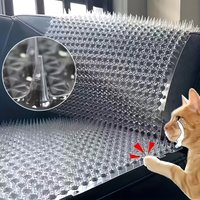 4/8/12PCS Cat Scat Plastic Mat With Spikes Anti Digging Pet Prickle Strips Weather Resistant Spike Mat Anti Cat Crawling Mat
